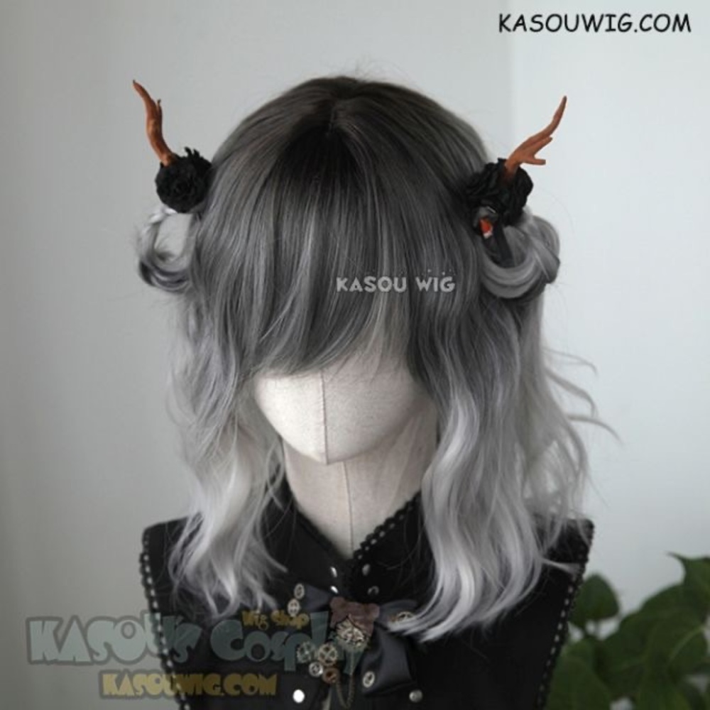KasouWig Canele Charcoal Gray Ombré Gothic Lolita Wig *never worn*